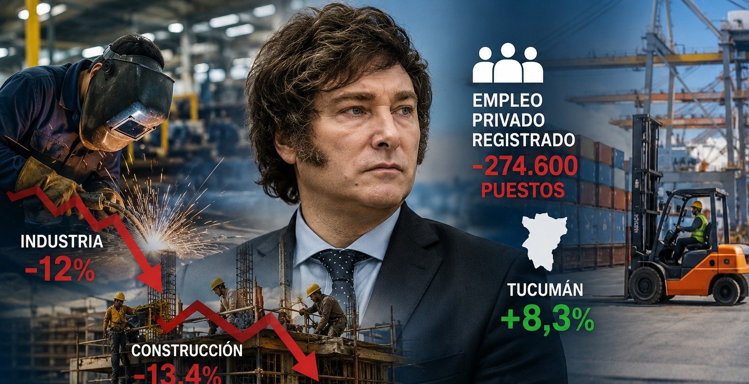 Industria, construcción y empleo: el balance que muestra el informe sobre los primeros años de Milei